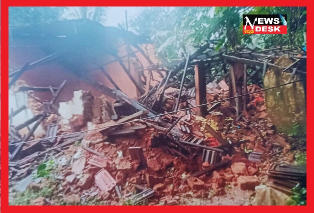 *ಮಳೆಯಿಂದ ಮನೆ ನೆಲಸಮ : ಪುನರ್ ವಸತಿ ಕಲ್ಪಿಸಲು ಮನವಿ*