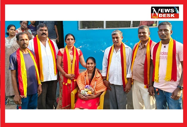 *ಎಸ್.ಆರ್.ರಮ್ಯಾಗೆ ಕರ್ನಾಟಕ ರಕ್ಷಣಾ ವೇದಿಕೆ ಸ್ವಾಭಿಮಾನಿ ಬಣದಿಂದ ಸನ್ಮಾನ*