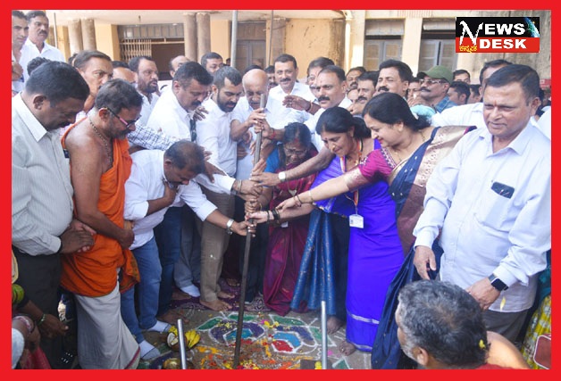 * ಮಡಿಕೇರಿ : ಟೌನ್ಹಾಲ್ ಕಾವೇರಿ ಕಲಾಕ್ಷೇತ್ರ ನೂತನ ಕಲಾಭವನ ನಿರ್ಮಾಣಕ್ಕೆ ಶಾಸಕ ಡಾ.ಮಂತರ್ ಗೌಡ ಭೂಮಿಪೂಜೆ*