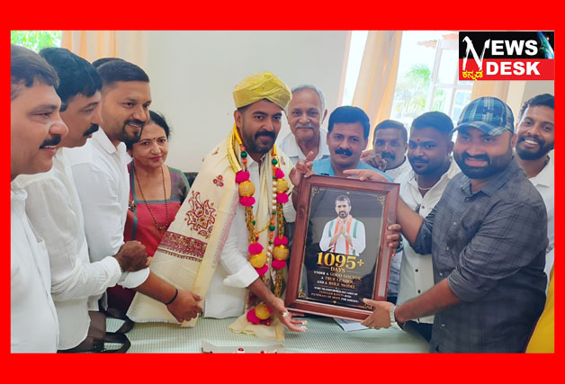*ಶಾಸಕರಾಗಿ ಯಶಸ್ವಿ 3 ವರ್ಷ ಪೂರೈಸಿದ ಡಾ.ಮಂತರ್ ಗೌಡರಿಗೆ ಬ್ಲಾಕ್ ಕಾಂಗ್ರೆಸ್ ಪ್ರಚಾರ ಸಮಿತಿಯಿಂದ ಸನ್ಮಾನ*