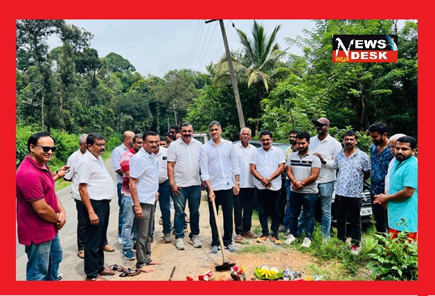 *ಮಾಪಿಳೆತೋಡು-ಹುದಿಕೇರಿ ರಸ್ತೆ ಅಭಿವೃದ್ಧಿಗೆ ಚಾಲನೆ*