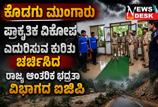 *ಕೊಡಗು ಮುಂಗಾರು : ಪ್ರಾಕೃತಿಕ ವಿಕೋಪ ಎದುರಿಸುವ ಕುರಿತು ಚರ್ಚಸಿದ ರಾಜ್ಯ ಆಂತರಿಕ ಭದ್ರತಾ ವಿಭಾಗದ ಐಜಿಪಿ*