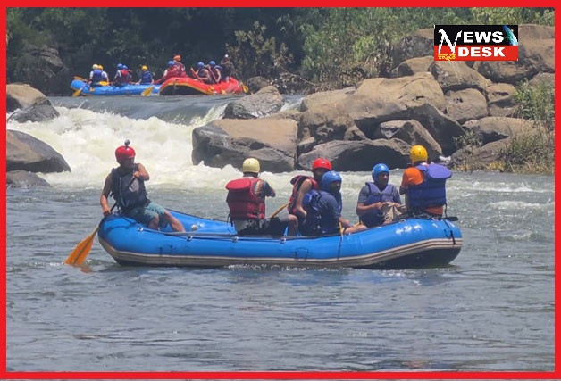 *ಬರಪೊಳೆಯಲ್ಲಿ ಪತ್ರಕರ್ತರ ಸಾಹಸಮಯ ಜಲಕ್ರೀಡೆ*